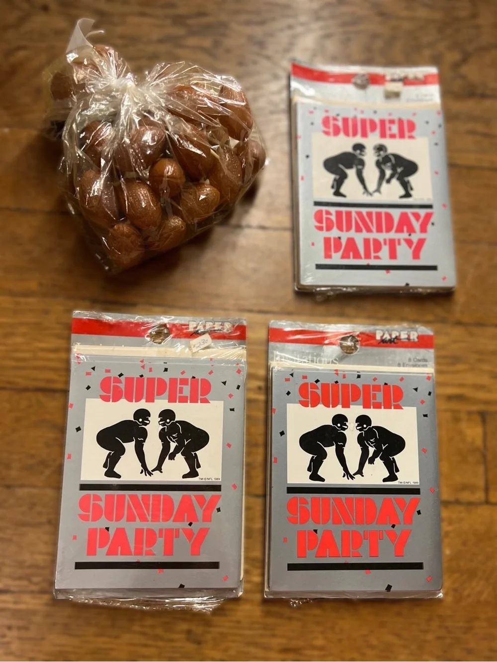 Vintage Super Bowl / Football Party Invitations and Football Picks